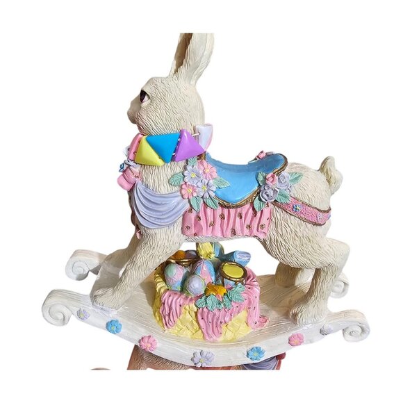Musical Rocking Bunny Rabbit Windsor Collection Easter Vintage - Picture 4 of 8
